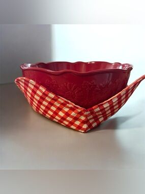 Handmade large bowl cozy for hot or cold food
